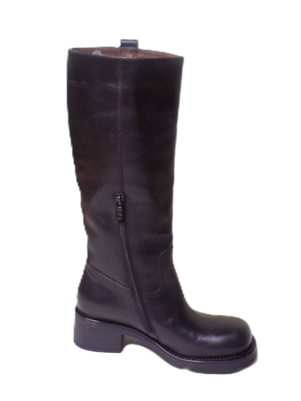 🆕NERO GIARDINI Leather Knee High Moto Boot Black 8 - Picture 6 of 11